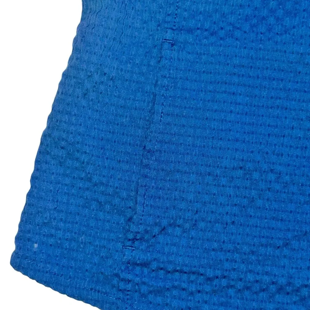 Nike ACG Tank Top Women's M Blue Collared Button Front Back Vented Pockets